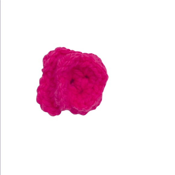 HAND CRAFTED Crochet Cat Collar Flowers Colorful Lot of Three Flower Accessory - Picture 4 of 7